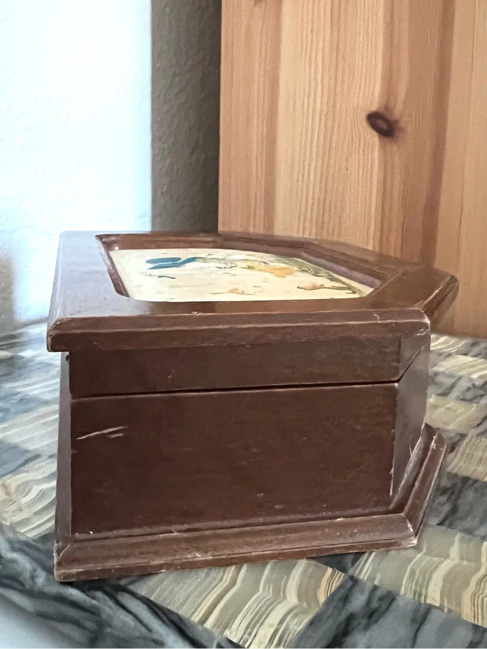 Vintage Holly Hobbie Wooden Jewelry Box